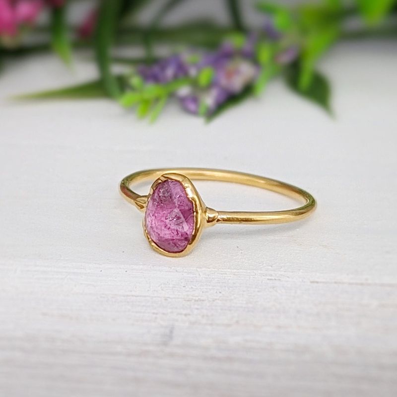 Pink Tourmaline ring