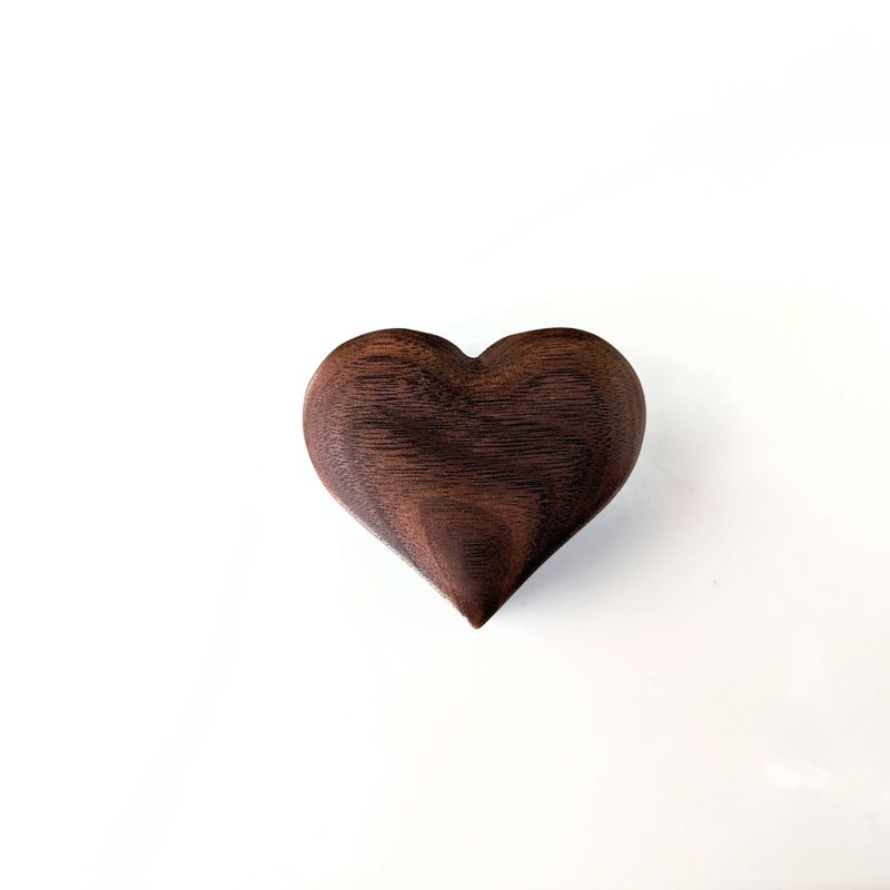 ADD-ON - Heart shape wooden ring gift box