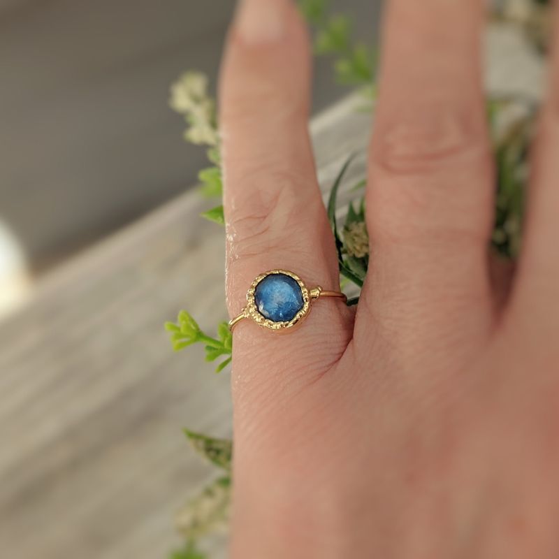 Bague Cyanite bleue