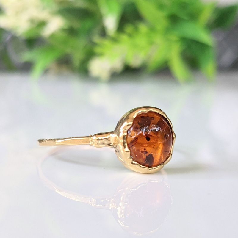 Bague Ambre en Or
