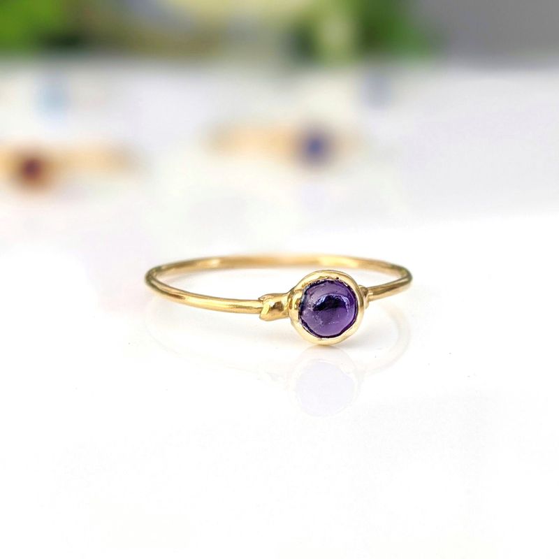 Bague empilable Dainty Amethyst