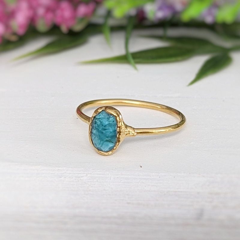 Blue Tourmaline ring