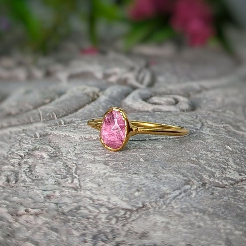 Pink Tourmaline ring
