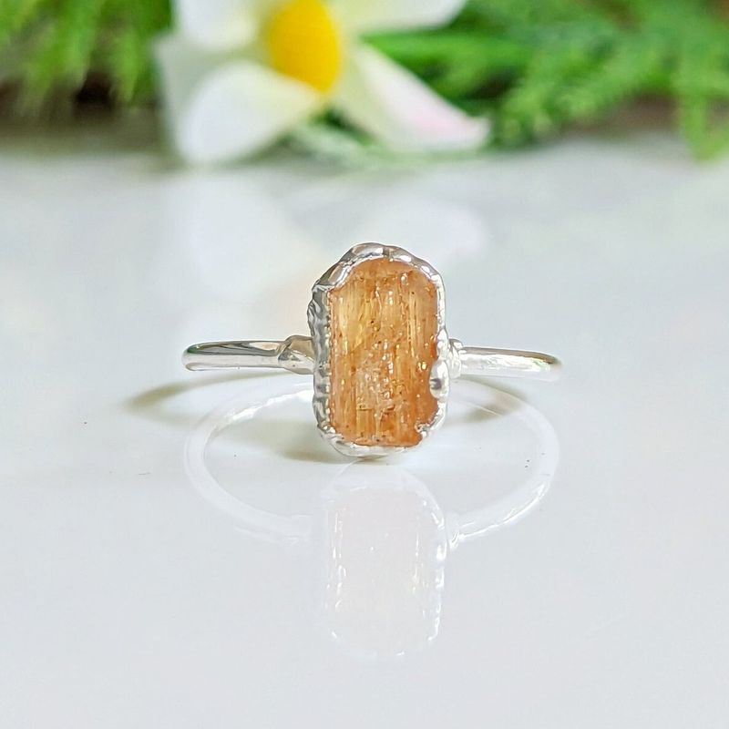 Raw Topaz ring