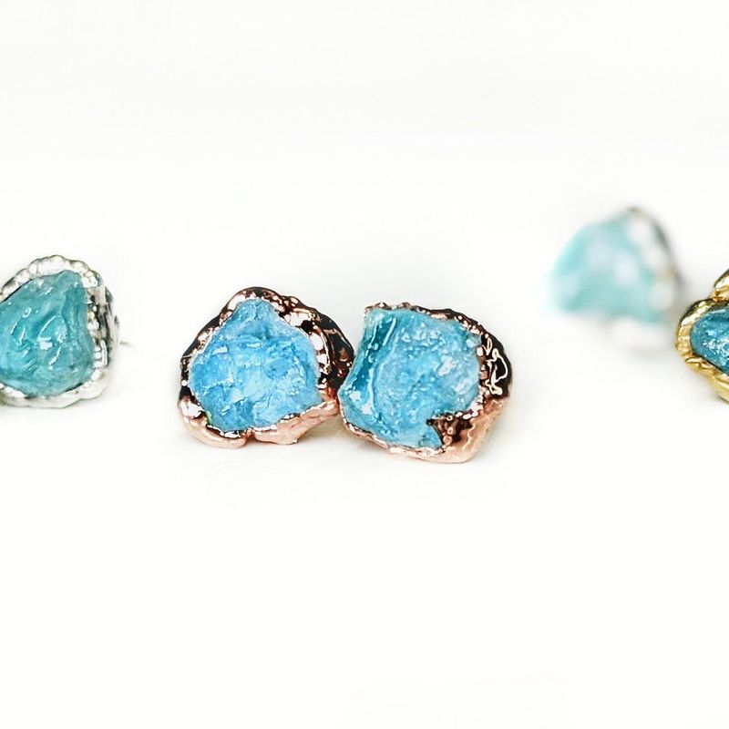 Boucles d'oreilles Aigue-marine