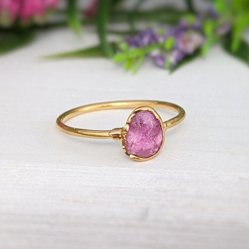 Pink Tourmaline ring