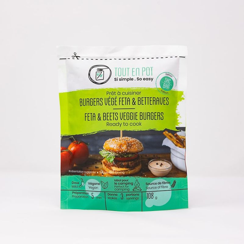 Burgers Végé Feta & Betteraves