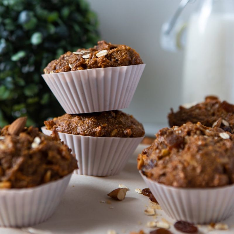 Muffins déjeuner blé entier et patate douce