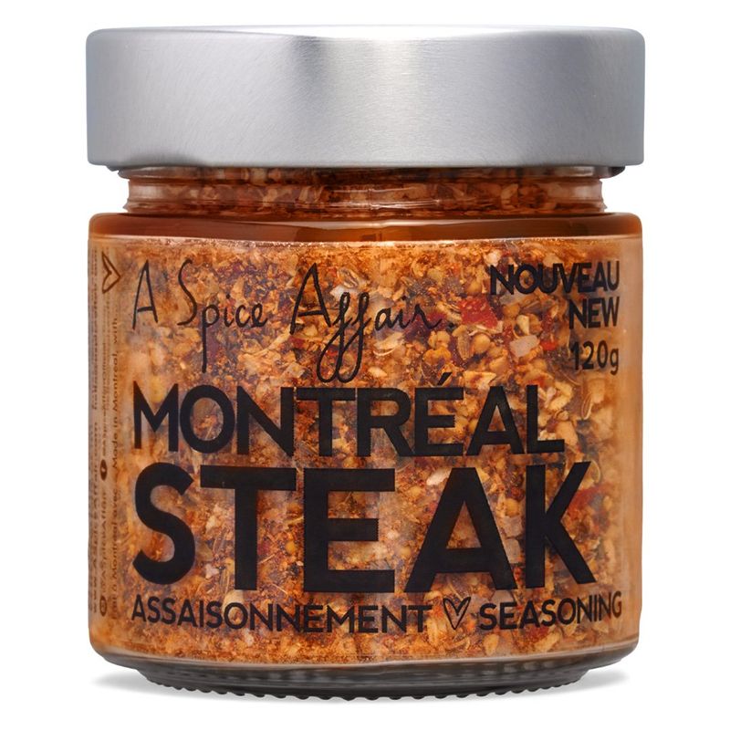 Assaisonnement Steak Montréal A Spice Affair. Pot de 120g (4.2 oz)
