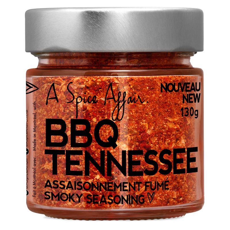 Assaisonnement Tennessee Fumé A Spice Affair. Pot de 130g (4.59 oz)