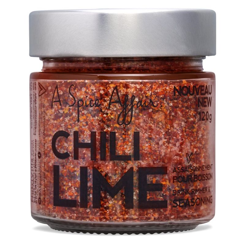 Assaisonnement et Garniture Chili À La Lime A Spice Affair. Pot de 120g (4.2 oz)