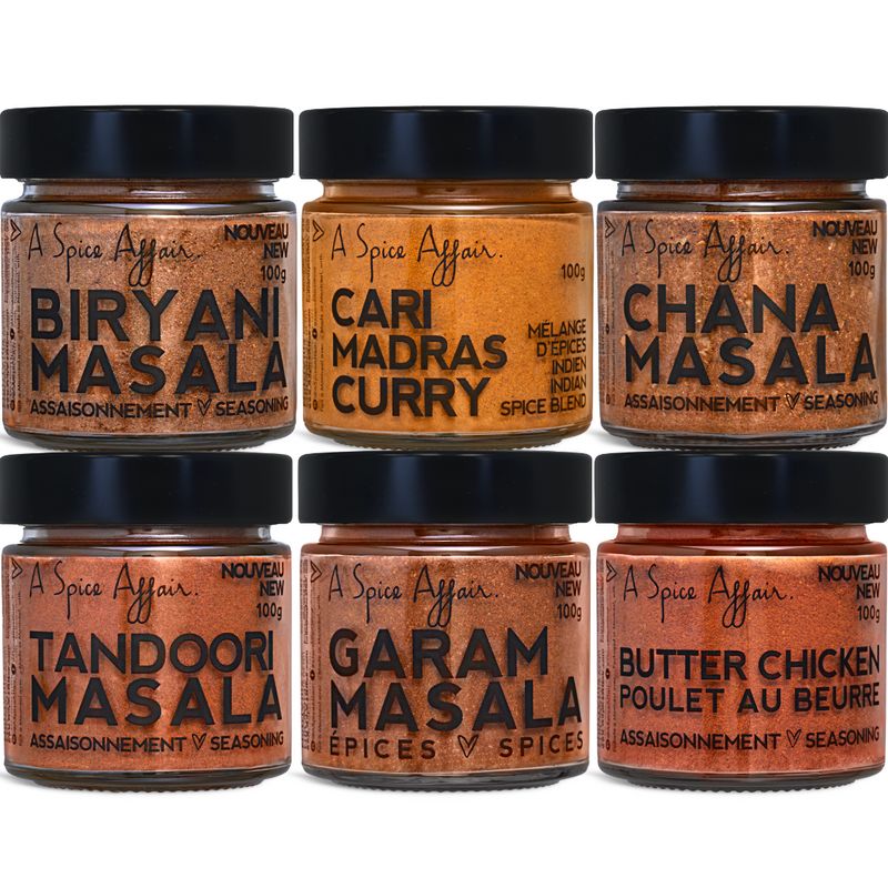 Assortiment Charmes Indiens A Spice Affair (6 pots)