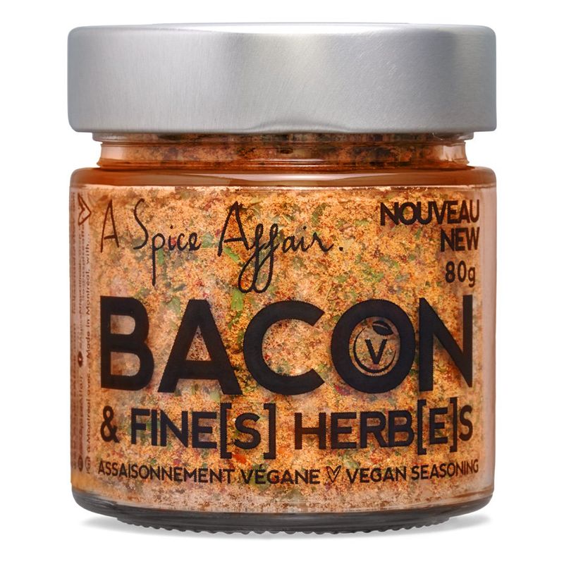 Assaisonnement Bacon Et Fines Herbes A Spice Affair. Pot de 80g (2.8 oz)
