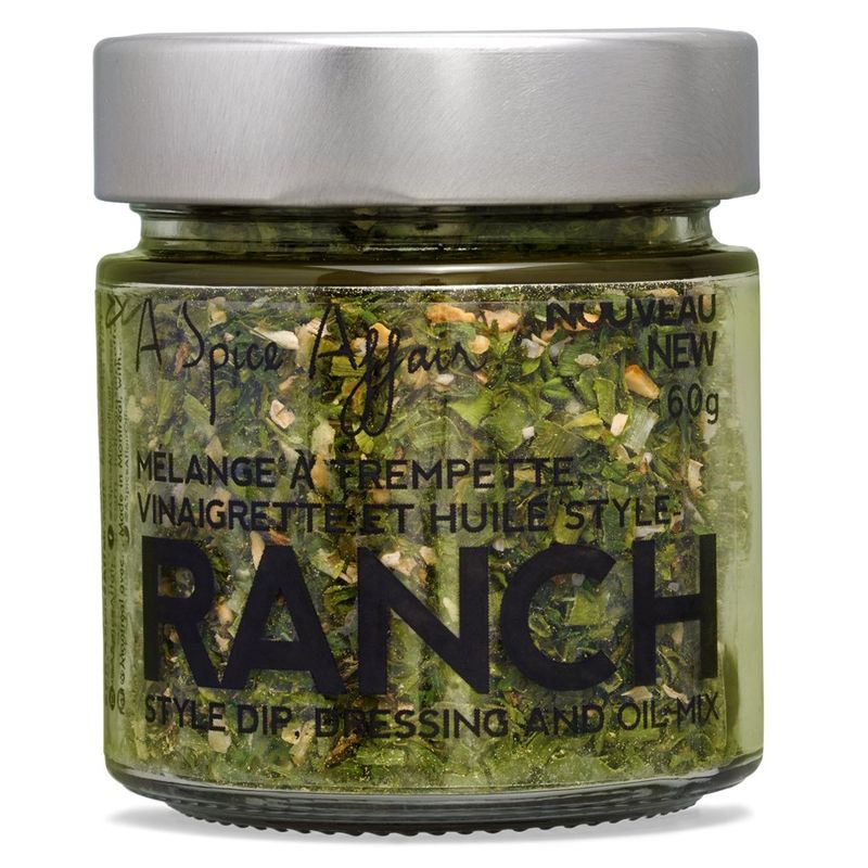 Mélange À Trempette Style Ranch A Spice Affair. Pot de 60g (2.1 oz)