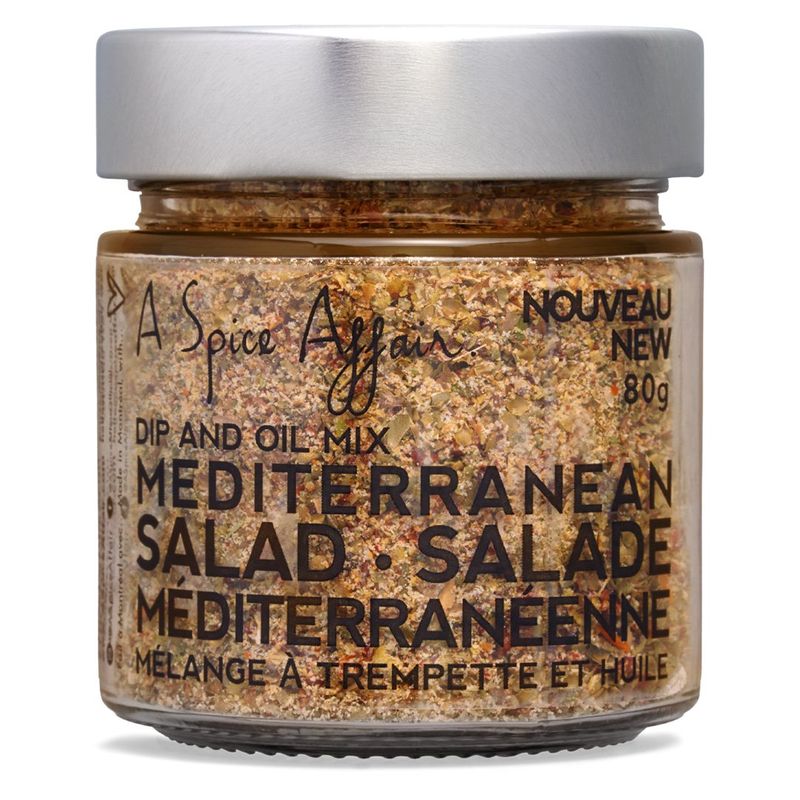 Assaisonnement Salade Méditerranéenne Seasoning A Spice Affair. Pot de 80g (2.8 oz)