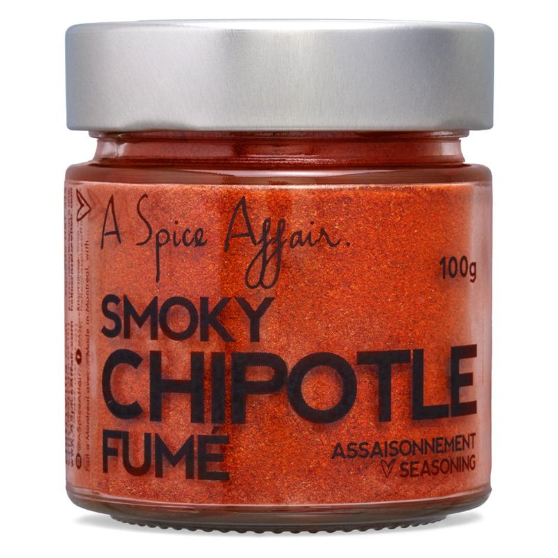 Assaisonnement Chipotle Fumé A Spice Affair. Pot de 100g (3.5 oz)