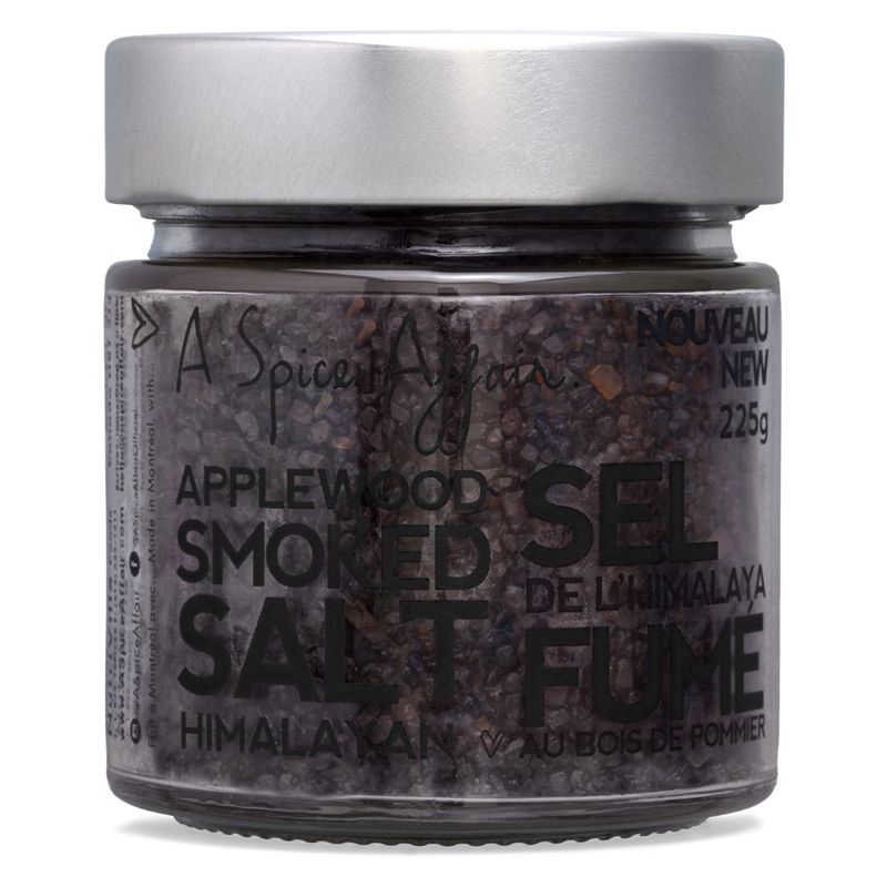 Sel de l'Himalaya Fumé au Bois de Pommier A Spice Affair. Pot de 225 g (7.9 oz)