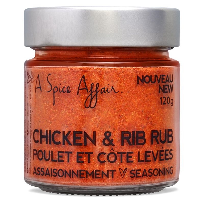 Assaisonnement Poulet Et Côtes Levées A Spice Affair. Pot de 120g (4.2 oz)
