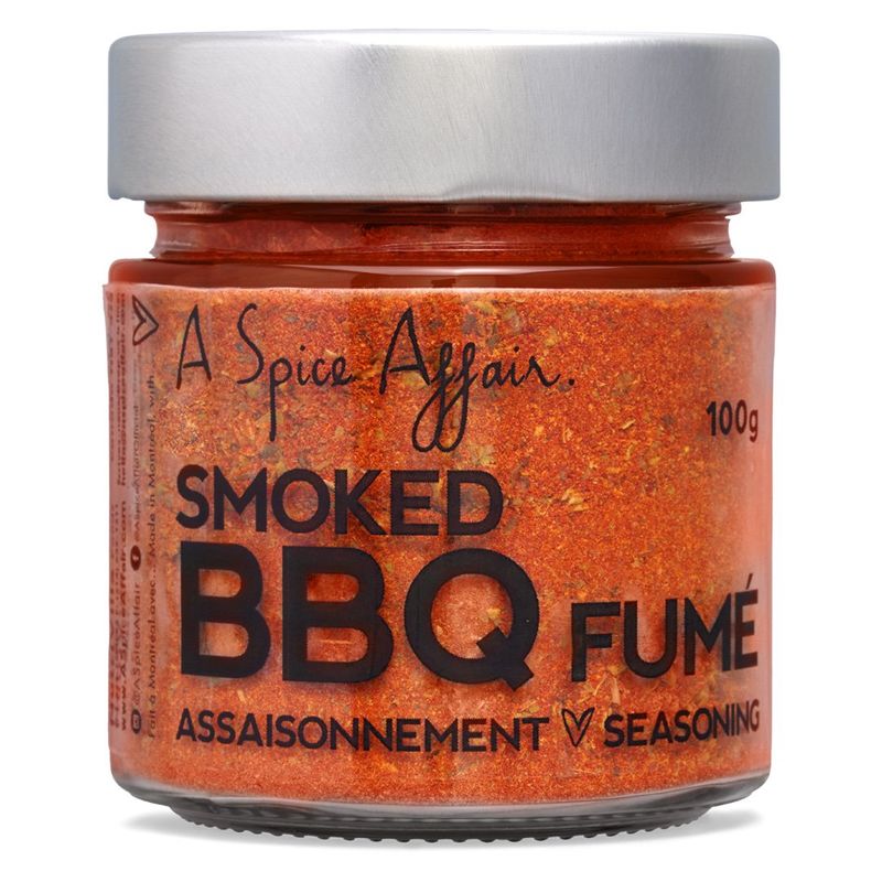 Assaisonnement BBQ Fumé A Spice Affair. Pot de 100g (3.5 oz)