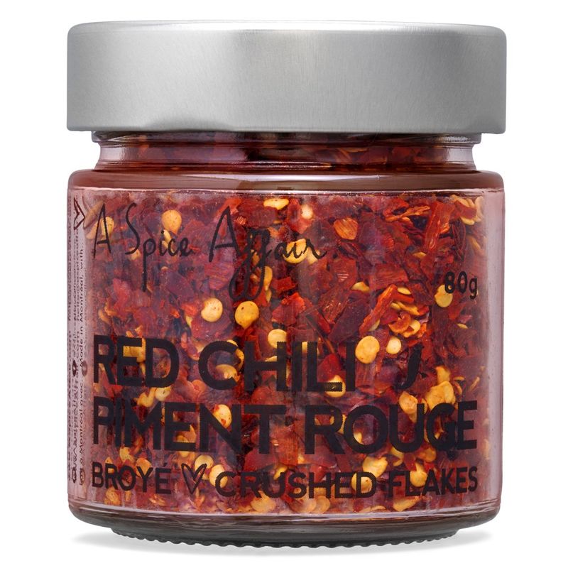 Piment Rouge Broyé Piquant A Spice Affair. Pot de 80g (2.8 oz)