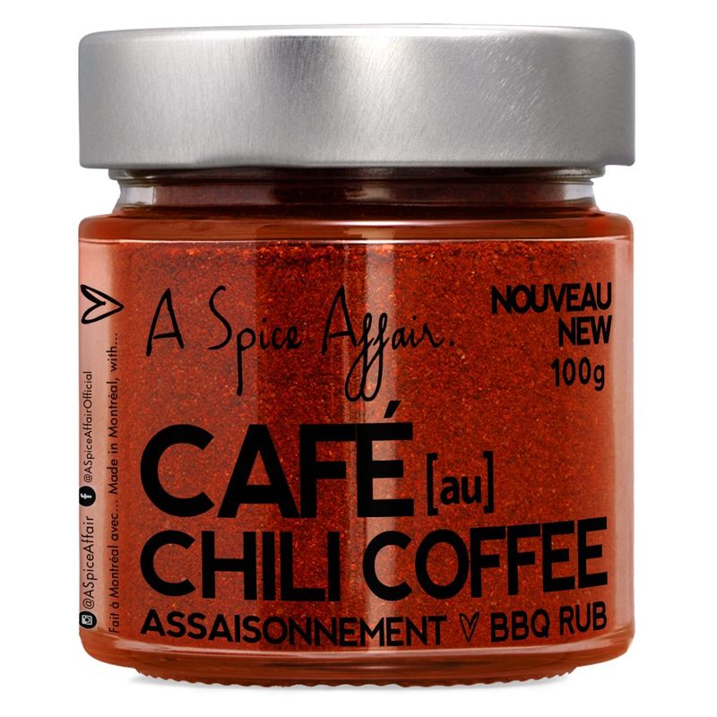 Assaisonnement Café Au Chili A Spice Affair. Pot de 100g (3.53 oz)