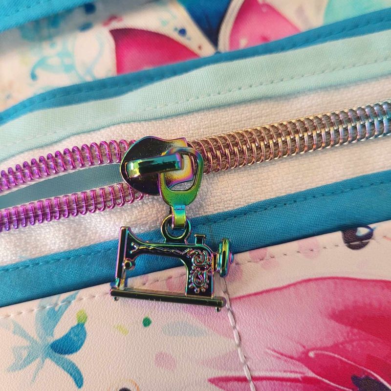 Portefeuille mince en simili avec zipper, fermoir en métal, Belaz