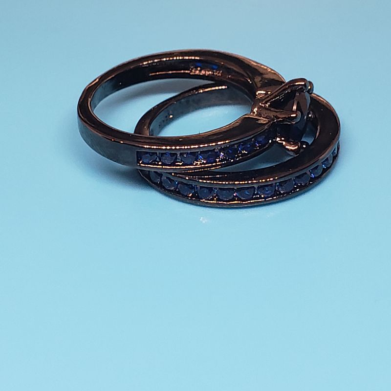 (BAG-007) Bague La Double Bleue