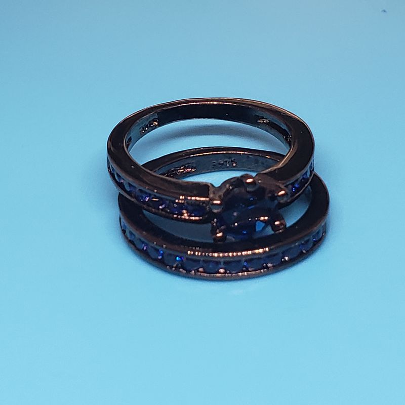 (BAG-007) Bague La Double Bleue