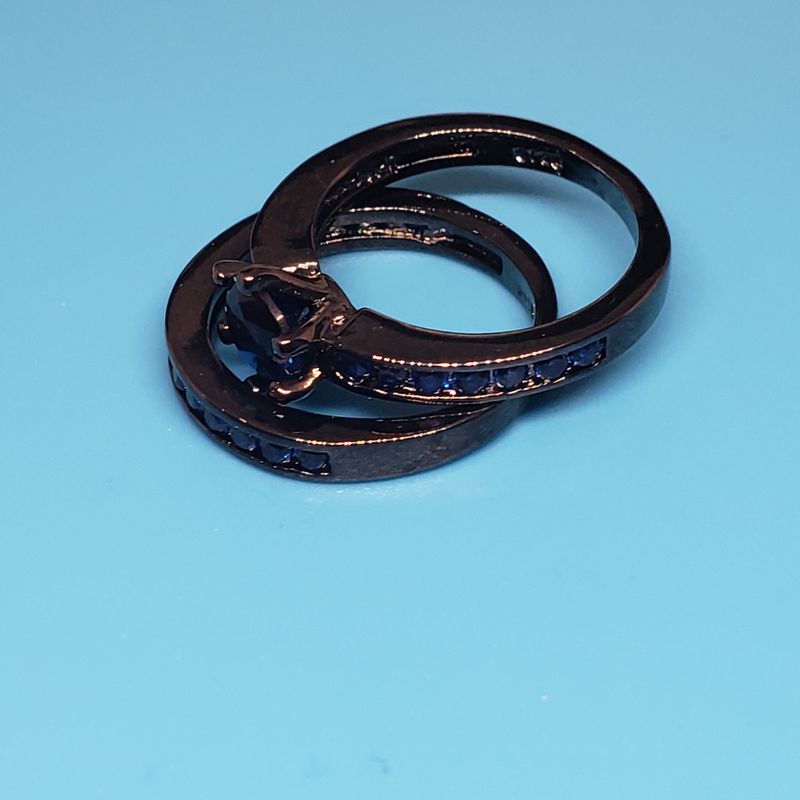 (BAG-007) Bague La Double Bleue