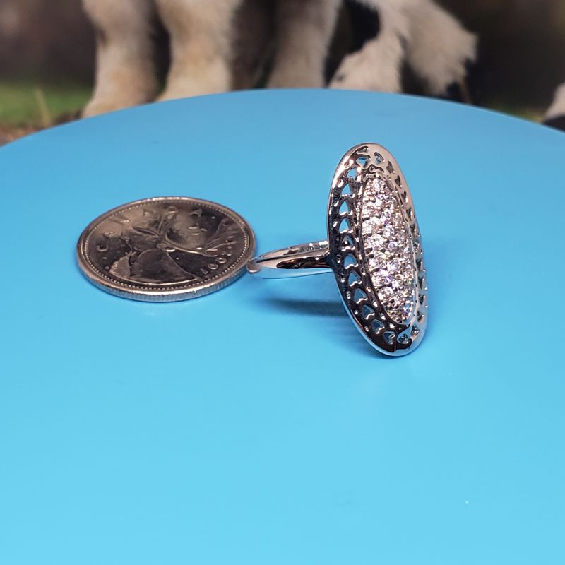 (BAG-071) Bague Élégance en Noir