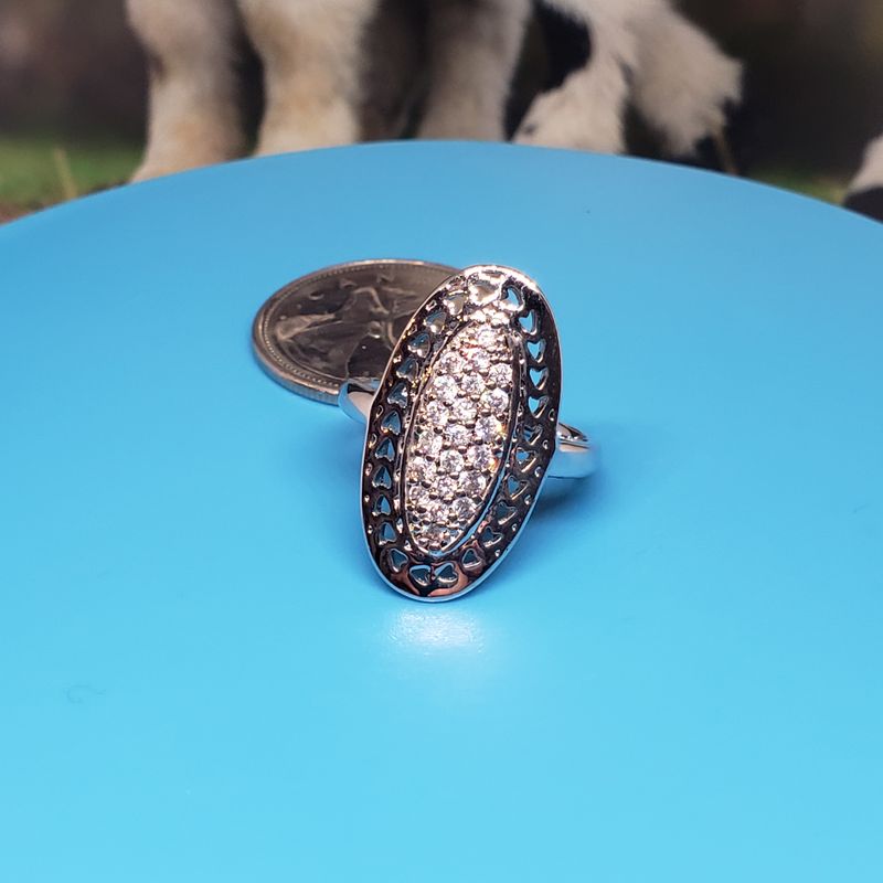 (BAG-071) Bague Élégance en Noir