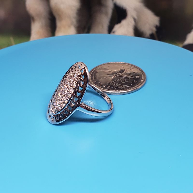(BAG-071) Bague Élégance en Noir