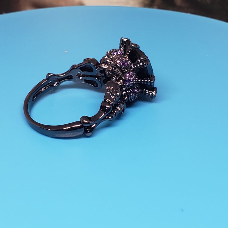 (BAG-010) Bague Élégance en Noir