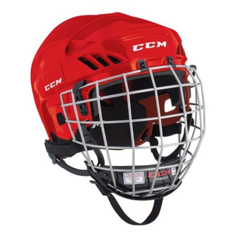 Casque Hockey CCM HT50 Combo Rouge Large
