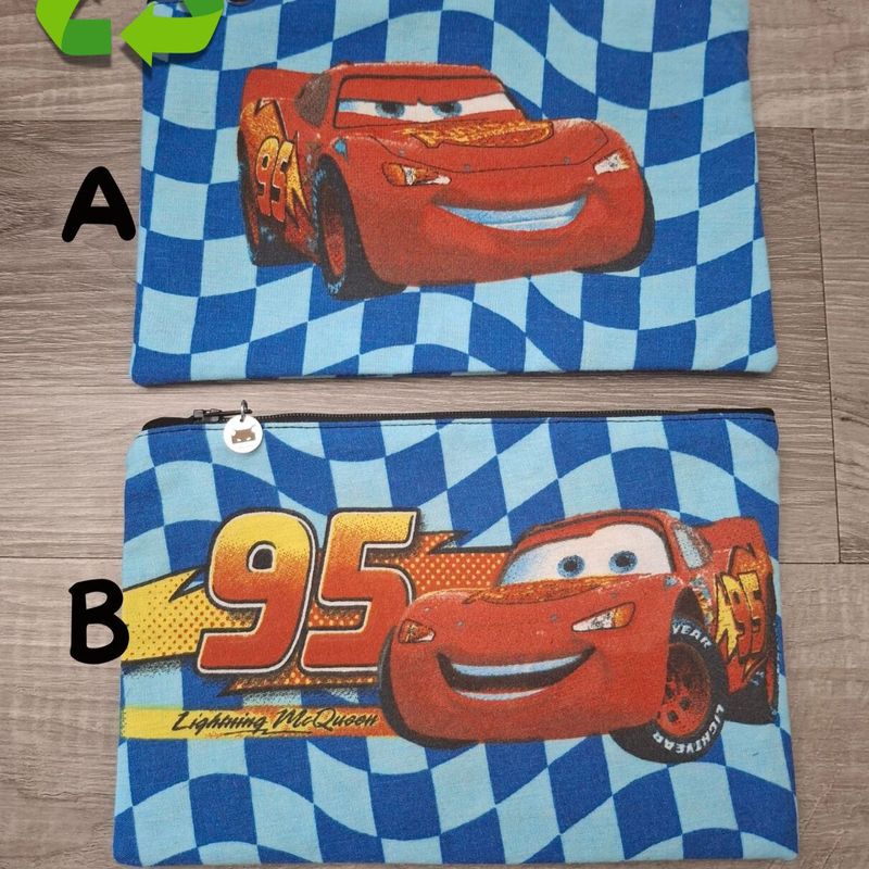 Étui à crayons, pochette, trousse à crayons, étui pour enfants, Recycler, Mc Queen, Voiture