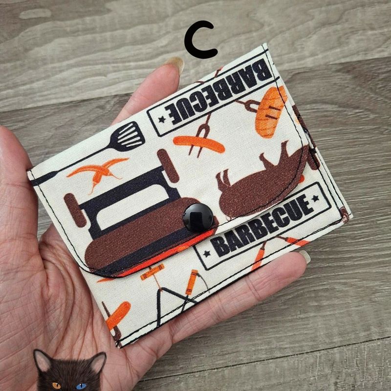 Petit Porte feuille, Porte Cartes, Petite Pochette, Pochette Colorée, porte carte Café, Barbecue