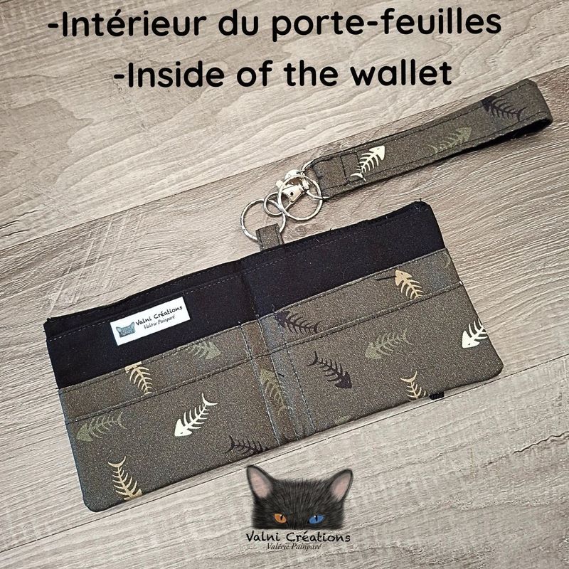 Ensemble Porte feuilles, ensemble porte clés, Porte Cartes, Avec élastique, Fantaisie, fait main