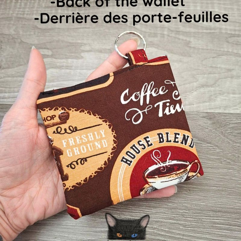 Petit Porte feuille, Porte Cartes, Petite Pochette, Avec élastique, Porte Cartes d'affaires, Coton 