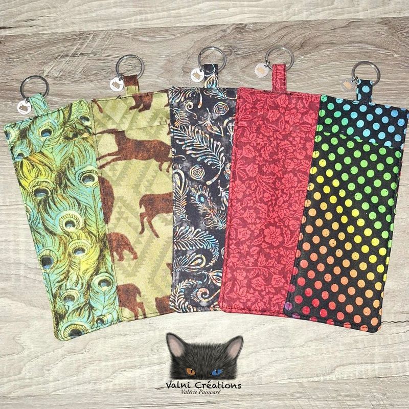Porte lunette, Porte-stylos, porte-crayons, lanière, infirmière, éducatrice, pochette, 100% coton