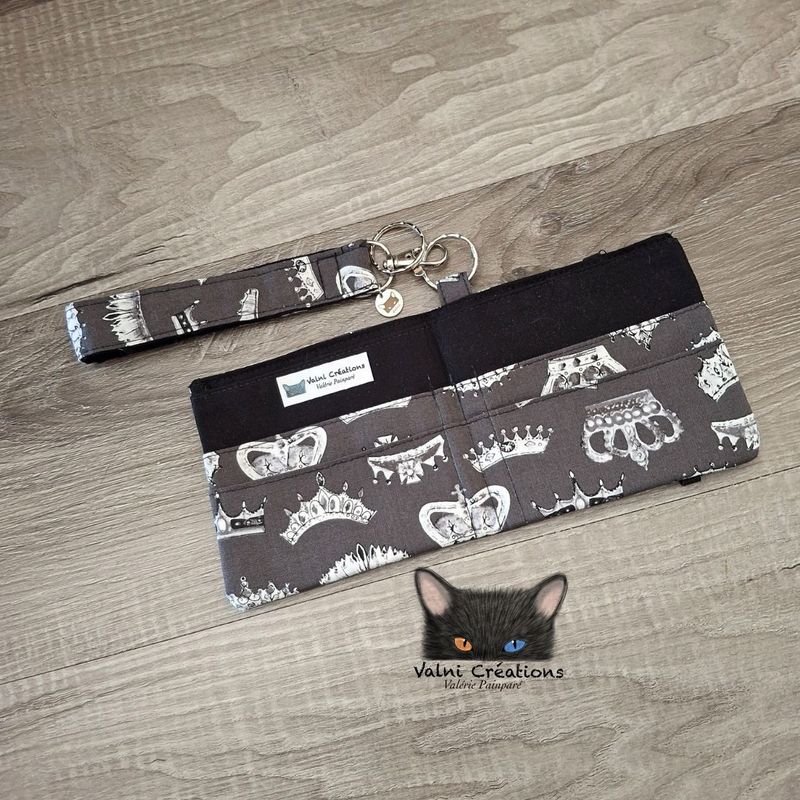 Petit Porte feuille, Porte Cartes, Petite Pochette, Porte Cartes d'affaires, Reine, tissu, Coton
