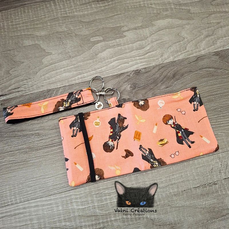 Petit Porte feuille, Porte Cartes, Petite Pochette, Porte Cartes d'affaires, Harry, tissu, Coton