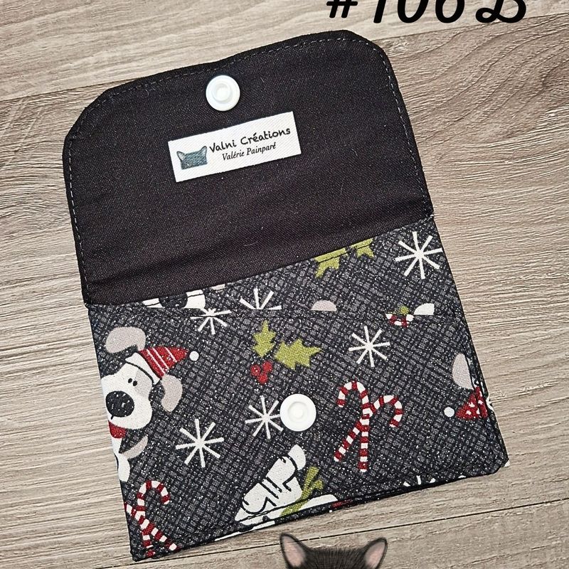 Petit Porte feuille, Porte Cartes, Petite Pochette, Porte Cartes d'affaires, Halloween, tissu, Coton