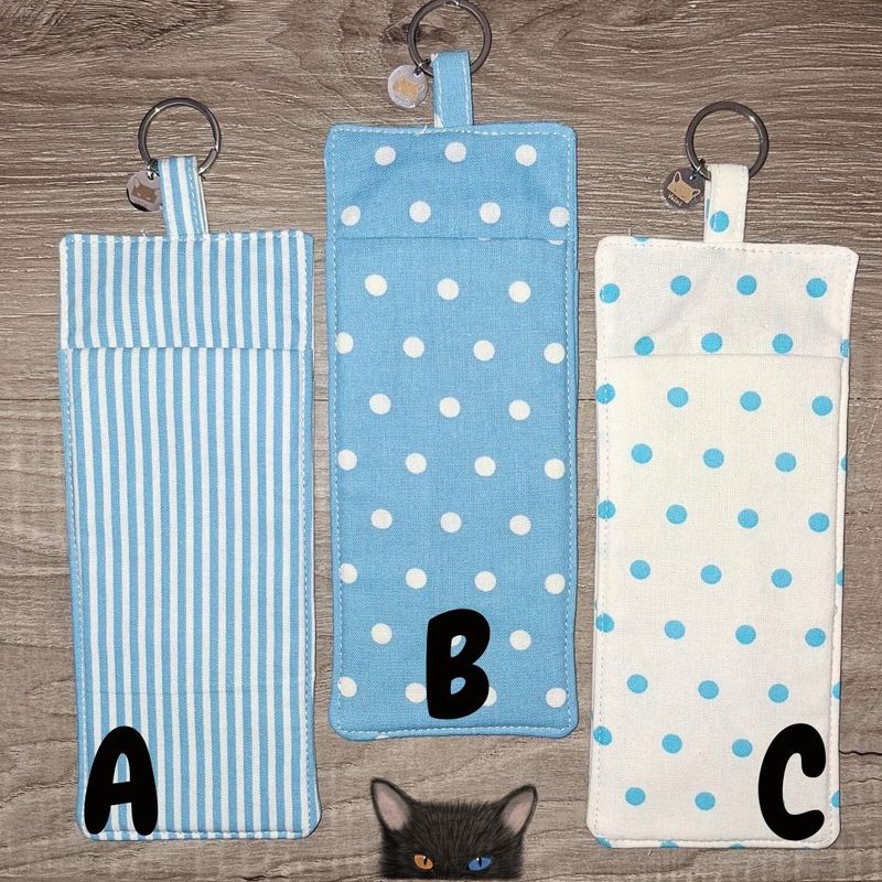 Porte lunette, Porte-stylos, porte-crayons, lanière, infirmière, éducatrice, pochette, 100% coton