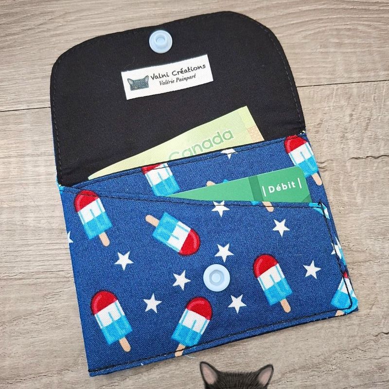 Petit Porte feuille, Porte Cartes, Petite Pochette, Porte Cartes d'affaires, cotton 100%