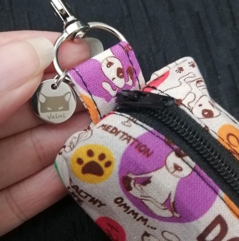 Distributeur de sacs à caca, Porte sac à caca, pochette à suspendre, Amoureux des chiens, pochette