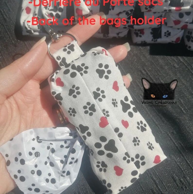 Distributeur de sacs à caca, Porte sac à caca, pochette à suspendre, Amoureux des chiens, pochette