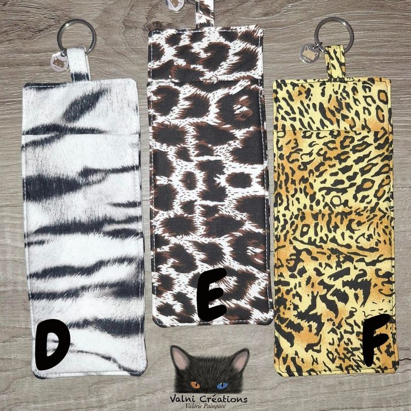Porte lunette, Porte-stylos, porte-crayons, lanière, infirmière, éducatrice, pochette, 100% coton