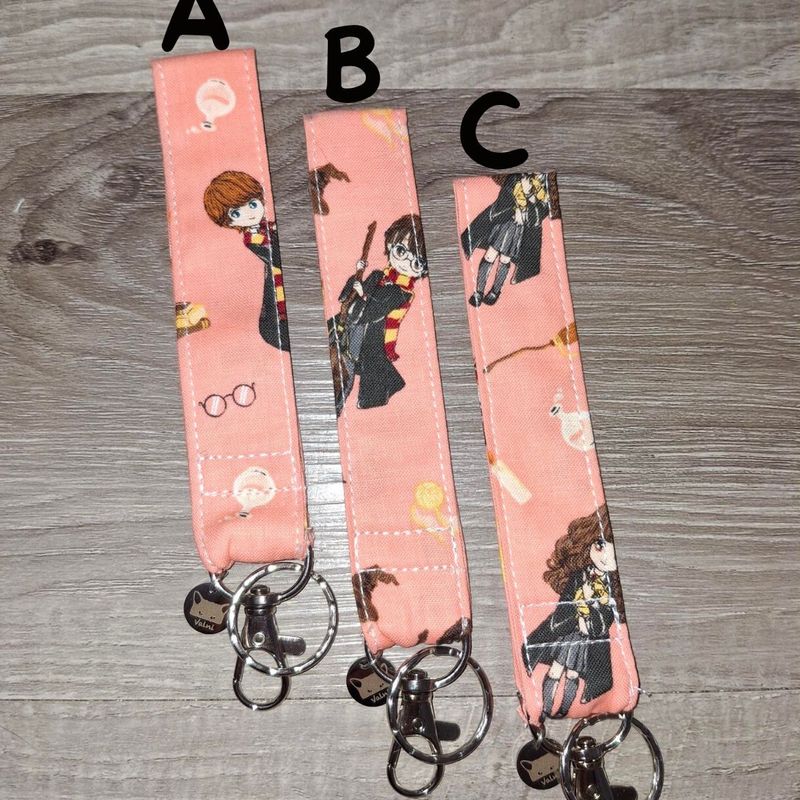 Cordon de poignet, Porte-clés, dragonne, lanière, Magie, Magicien, coton, fait à la main