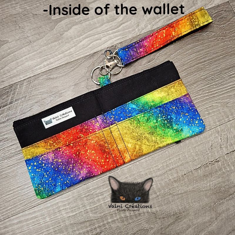 Ensemble Porte feuilles, ensemble porte clés, Porte Cartes, Avec élastique, Fierté, fait main