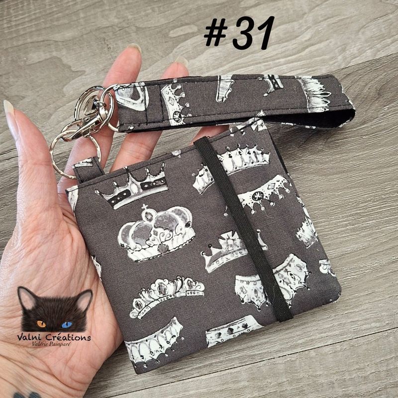 Petit Porte feuille, Porte Cartes, Petite Pochette, Porte Cartes d'affaires, Reine, tissu, Coton